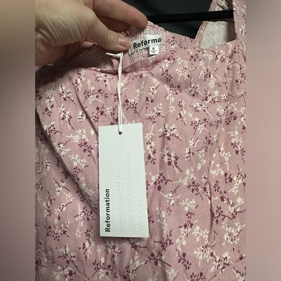 NWT Reformation Rosalie Dress Cherry Blossom 6 - Picture 7 of 8